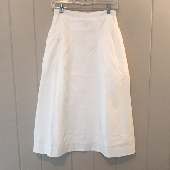 Lulus Simple Loveliness White A-Line Midi Skirt With Pockets - Picture 5 of 11